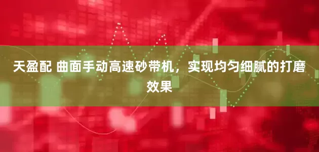 天盈配 曲面手动高速砂带机，实现均匀细腻的打磨效果